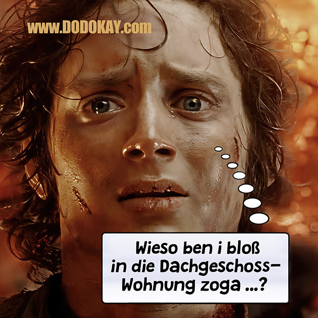 Dodokay Herr der Ringe Frodo Hitzewelle Dachgeschosswohnung