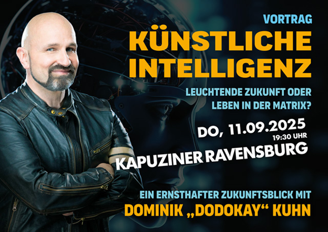 Dominik Kuhn Vortrag Künstliche Intelligenz KI Kapuziner Ravensburg