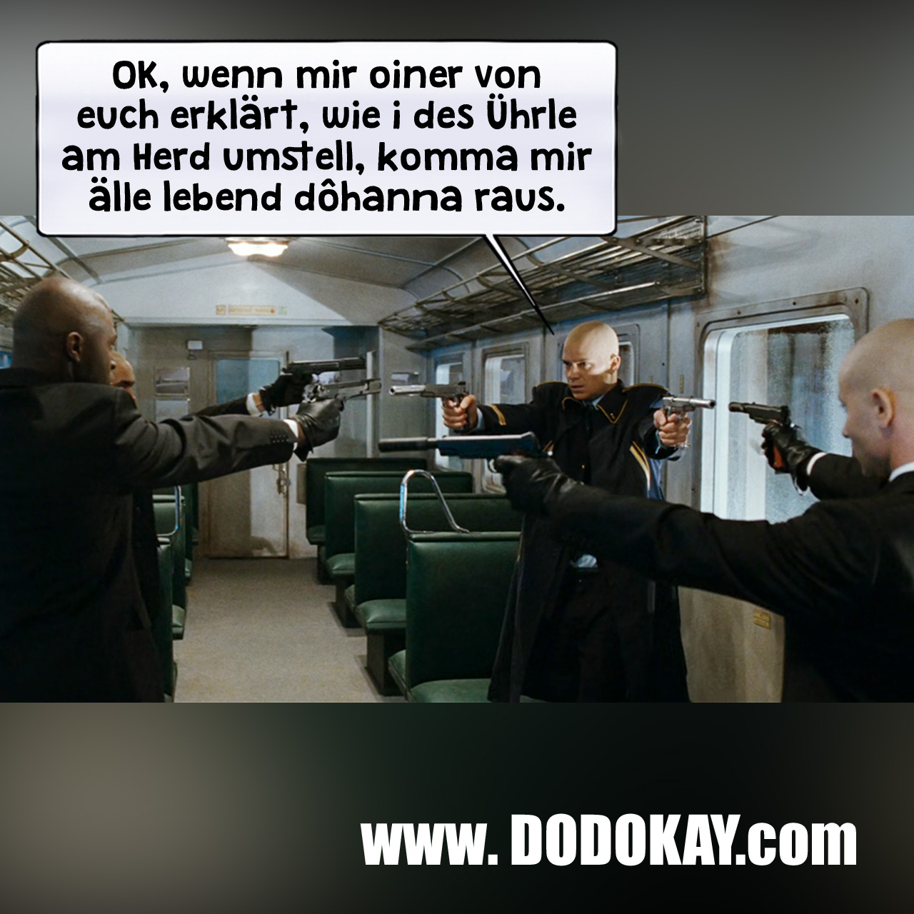 Dodokay Hitman Winterzeit Sommerzeit Uhr Herd umstellen schwäbisch